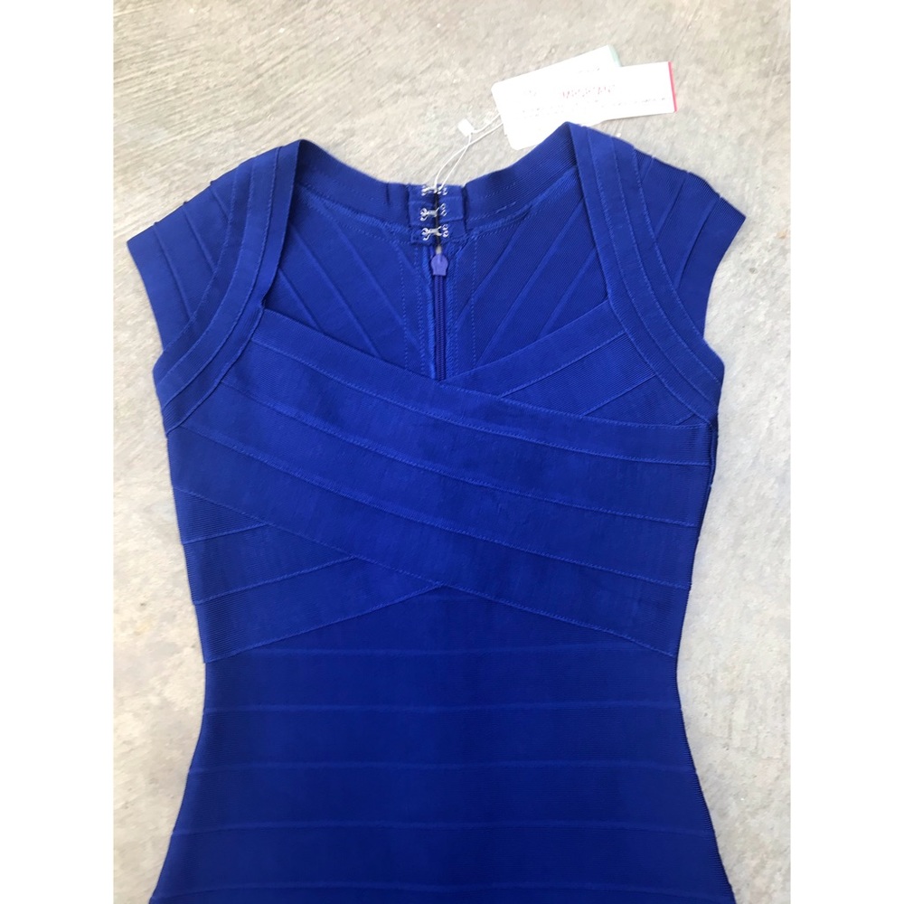 Blue bandage dress